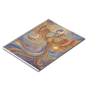Phoenix Yin Yang Balance Notizbuch Notizblock