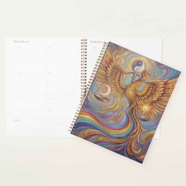 Phoenix Yin Yang Gleichgewichtsplaner Planer (Anzeige)