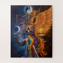 Phoenix Yin Yang Leinwand