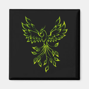 Phoenixanstiege auf schwarz magnet