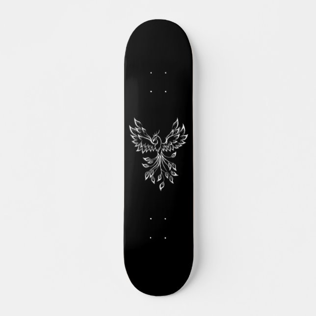 Phoenixanstiege auf schwarz skateboard (Vorne)