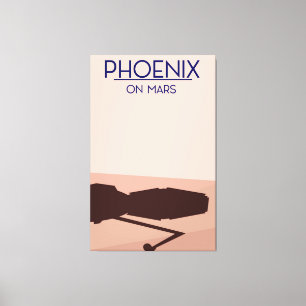 Phoenixlander auf Mars. Leinwanddruck