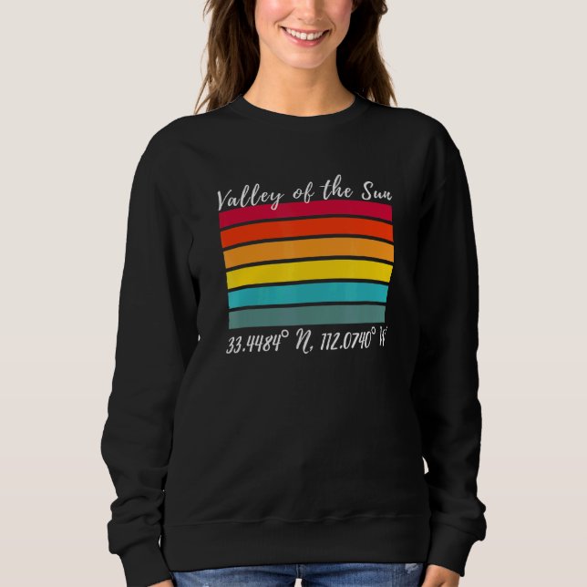 Phoenixtal the Sun Souvenir Latitude Longit Sweatshirt (Vorderseite)