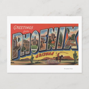 Phoeniz, Arizona - Große Buchstabenszenen Postkarte