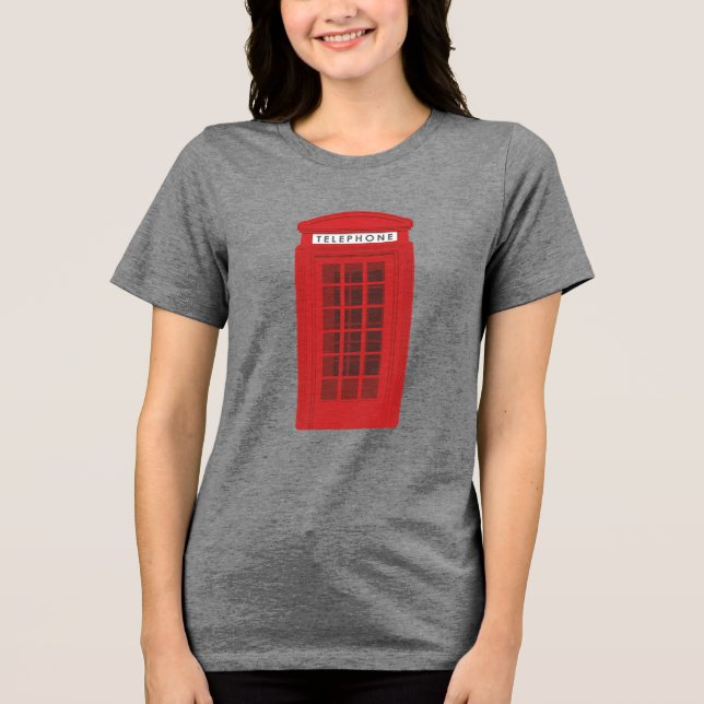 Phone Box Tri-Blend Shirt (Vorderseite)