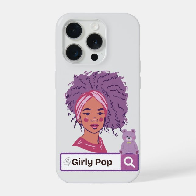 Phone Case Girly pop Teddy Bear iPhone 15 Pro Hülle (Rückseite)