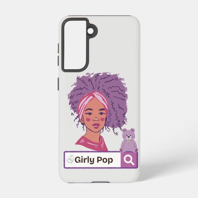 Phone case girly pop teddy bear  samsung galaxy hülle (Rückseite)