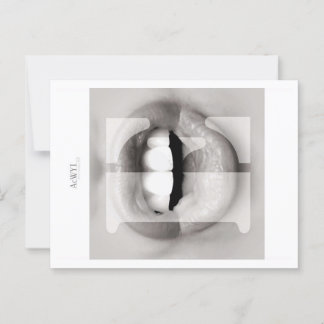 Phonetic Love Mouth Art E Postkarte