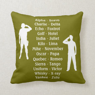Phonetische Militäraktion Kissen