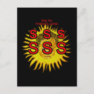 Phonik-Postkarte oder Taschenkarte Postkarte