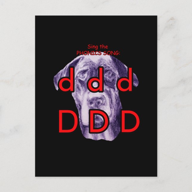 Phonik-Postkarte oder Taschenkarte Postkarte (Vorderseite)