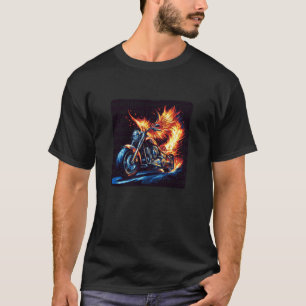 Phönix Flügel mit coolen Motorrad für Freiheit Rad T-Shirt
