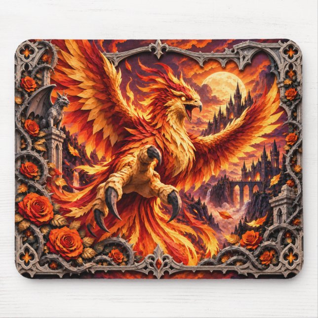 Phönix, Paper Cut Monster Mousepad (Vorne)