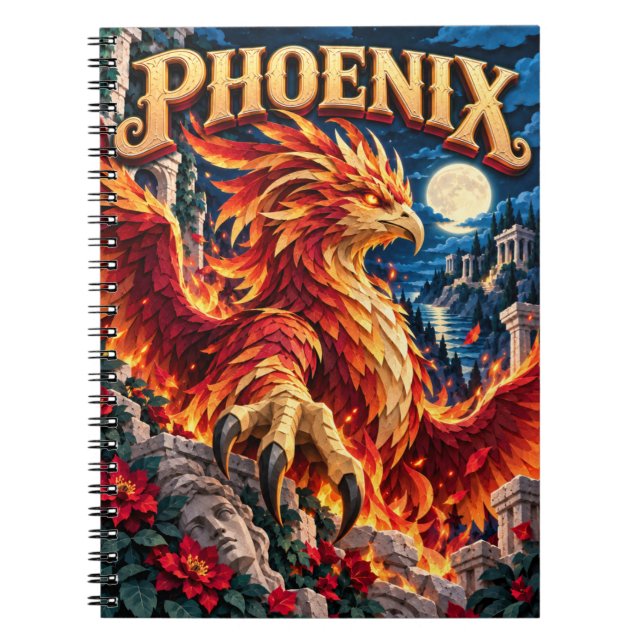 Phönix, Paper Cut Monster Notizblock (Vorderseite)