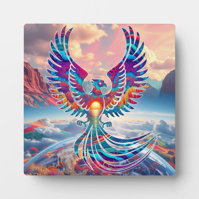 Phönix-Sonnenaufgang Fotoplatte (Vorderseite)