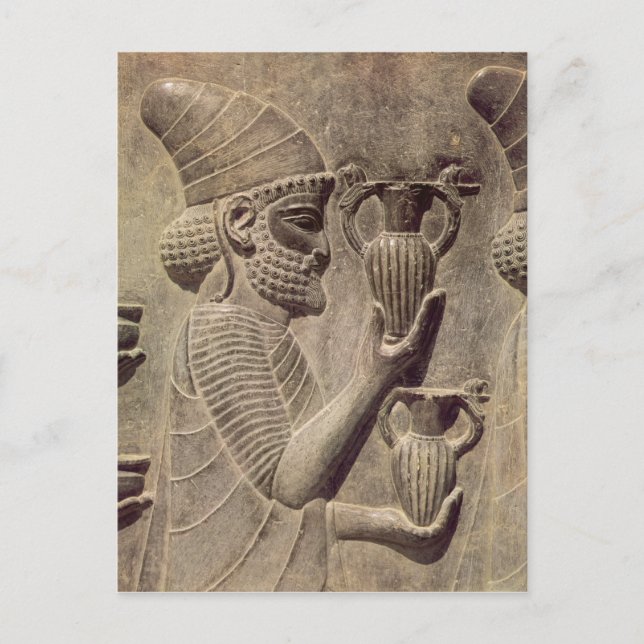 Phönizier, der zwei anbietend, Detailentlastung Postkarte (Vorderseite)