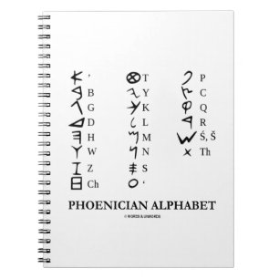 Phönizisches Alphabet (alte Sprachsymbole) Notizblock