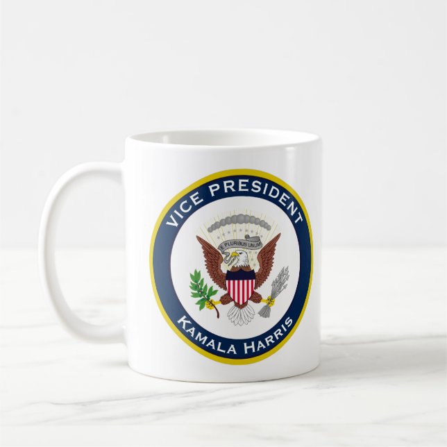 Phoque VP Kamala Harris Portrait Café Mug (Gauche)