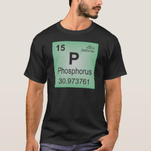 Phosphor-einzelnes Element - Periodensystem T-Shirt