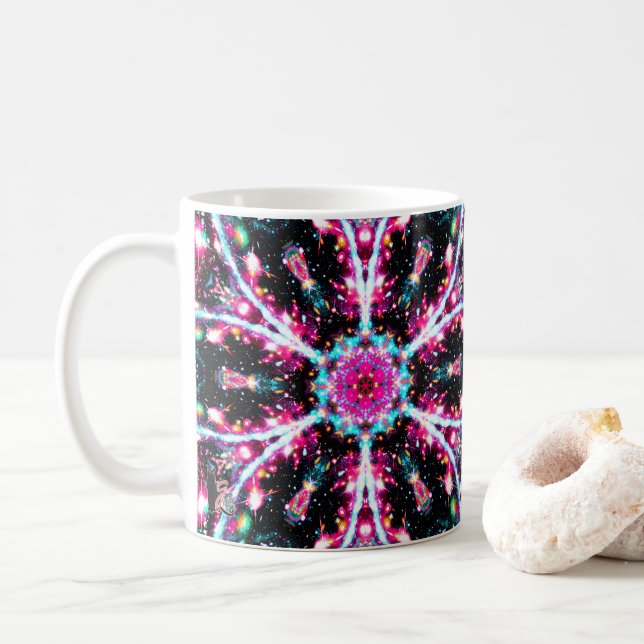 Phosphorescence Stellar Kaleid Kaffeetasse (Mit Donut)