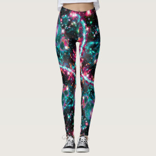 Phosphoreszenz-Sternenfeld überall in drucktechnis Leggings