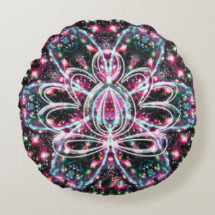 Phosphoreszenz Zen Lotus Rundpilz Rundes Kissen