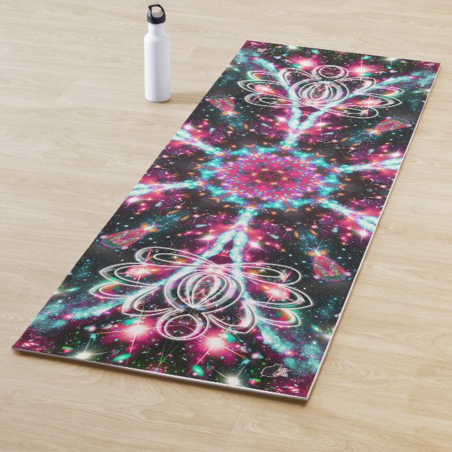 Phosphoreszenz Zen Lotus Star Kaleid Yogamatte (Beispiel)