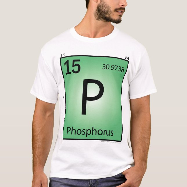 Phosphoriger (P) Element-T - Shirt - nur Front (Vorderseite)