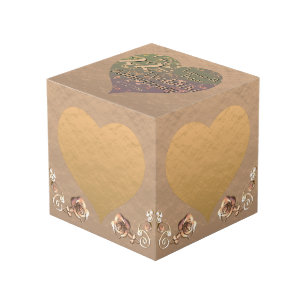 Photo 22e anniversaire de Mariage Cube de prune de cuivr