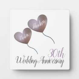 Photo 30e anniversaire de mariage perle cadeau Plaque