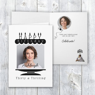 Photo 30e carte d'anniversaire