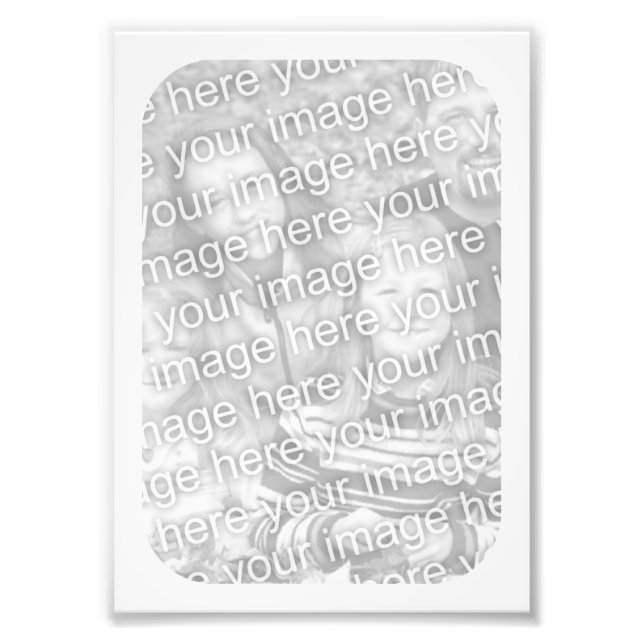 Photo à cadre blanc 5x7 (Devant)