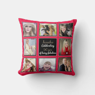 Photo à la mode Collage Coussin TOUT ÉVÉNEMENT Per