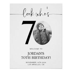 Photo Affiche de bienvenue de 70e anniversaire R