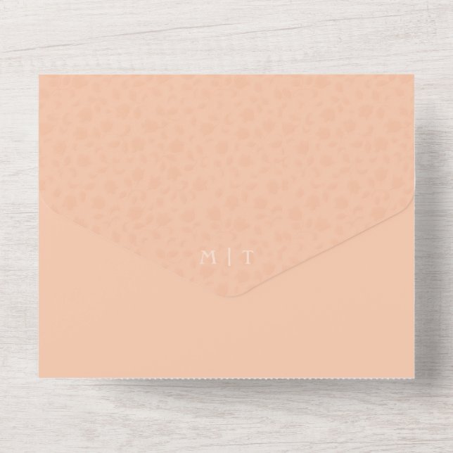 Photo All in One Wedding Invitation avec QR Code (Verso)