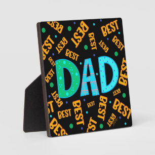 Photo Amusants Meilleur papa Inspiriity Nom Plaque