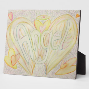 Photo Angel Inspirational Word Peinture Poème Plaque