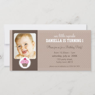 PHOTO ANNIVERSAIRE INVITATION :: cupcake 7L