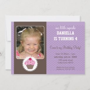 PHOTO ANNIVERSAIRE INVITATIONS :: cupcake 5L