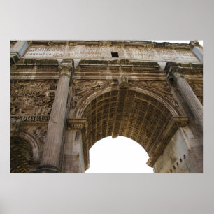 PHOTO antique de Rome : AFFICHE romaine de forum