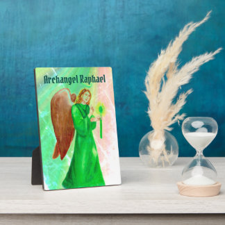 Photo Archangel Raphael Display Plaque avec chevalet