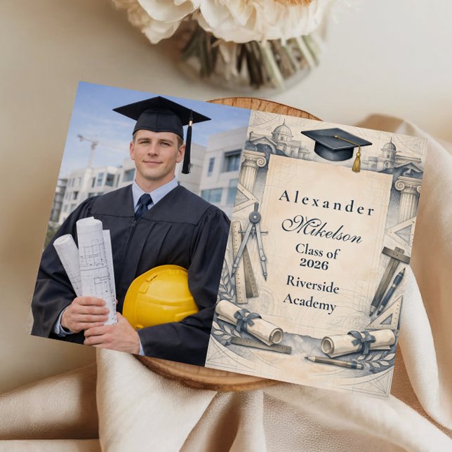 Photo Architect Student Graduation Design Ankündigung (Von Creator hochgeladen)