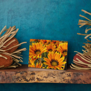 Photo Art Décor Plaque-Fall Flowers Plaque