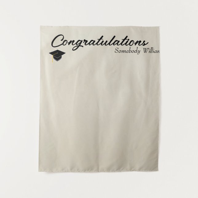Photo Backdrop for Grad party Faux Drapery Wandteppich (Vorderseite)