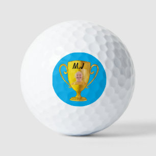 Photo balle de golf nom personnalisé monogramme