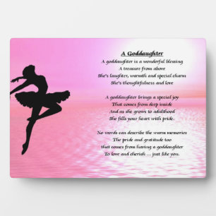 Photo Ballerina Godgirl Poème Plaque