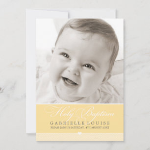 PHOTO BAPTISM INVITATION :: beau type 2