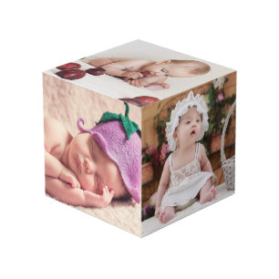 Photo Bébé ou enfants personnalisés de famille 4" cube