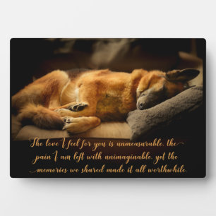 Photo Belle plaque commémorative pour animal de compagni