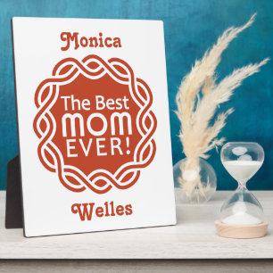 Photo BEST MOM plaque personnalisée